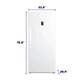 Element Appliance EUF21CEBW Element 21.0 Cu. Ft. Upright Convertible Freezer / Refrigerator - White, Energy Star (Euf21Cebw)