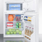 Summit CP351WLLF2ADA Ada Compliant Energy Star Listed Two-Door Refrigerator-Freezer With Combination Lock