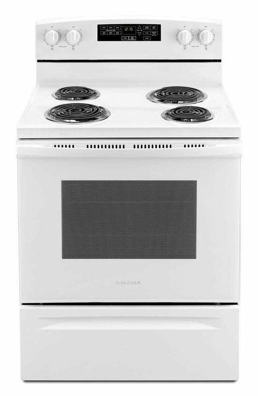 Amana ACR4503SFW 30-Inch Electric Range With Self-Clean Option - White