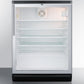 Summit SCR600BGLHV Commercially Listed 5.5 Cu.Ft. Counter Height Beverage Center In A 24