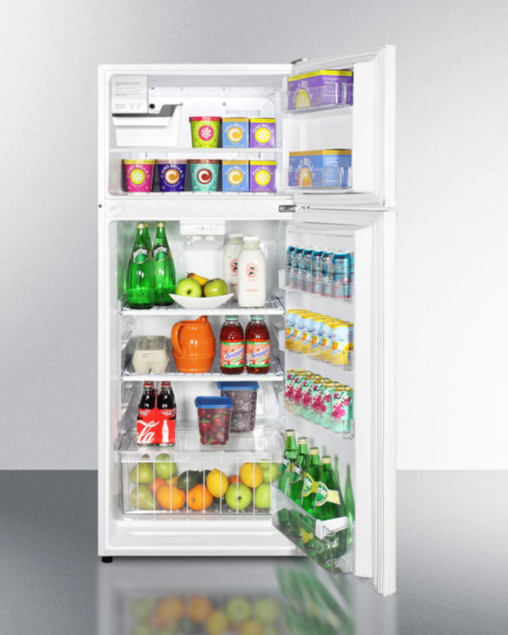 Summit FF1118WIM 24" Wide Top Mount Refrigerator-Freezer With Icemaker