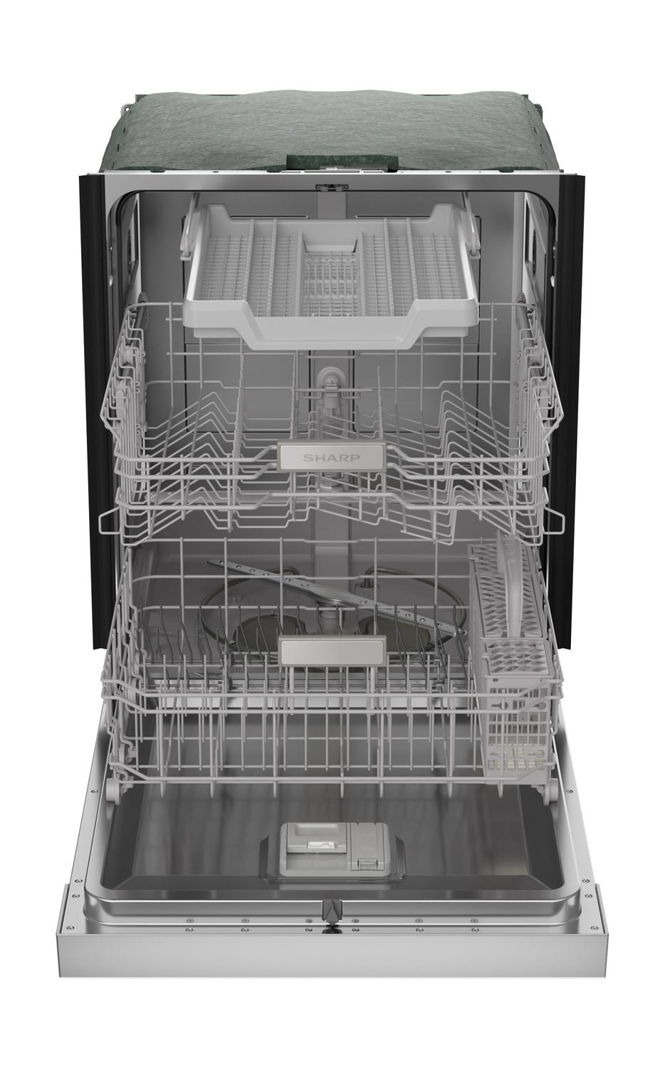 Sharp SDW6506JS 24 In. Slide-In Stainless Steel Hybrid 49 Db Dishwasher