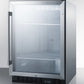 Summit SCR610BLCSS Built-In Undercounter Commercial Beverage Center With Ss Interior And Wrapped Cabinet
