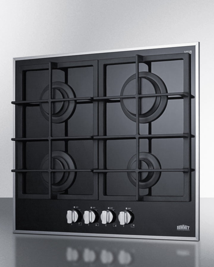 Summit GC424BGL 24" Wide 4-Burner Gas Cooktop