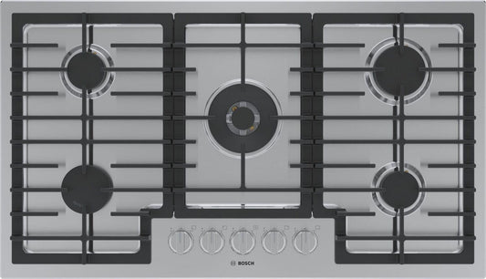 Bosch  800 Series Gas Cooktop 36'' Stainless Steel Ngm8658Uc