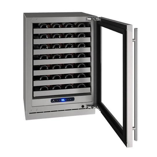 U-Line UHWC524SG01A Hwc524 24" Wine Refrigerator With Stainless Frame Finish And Field Reversible Door Swing (115 V/60 Hz Volts /60 Hz Hz)