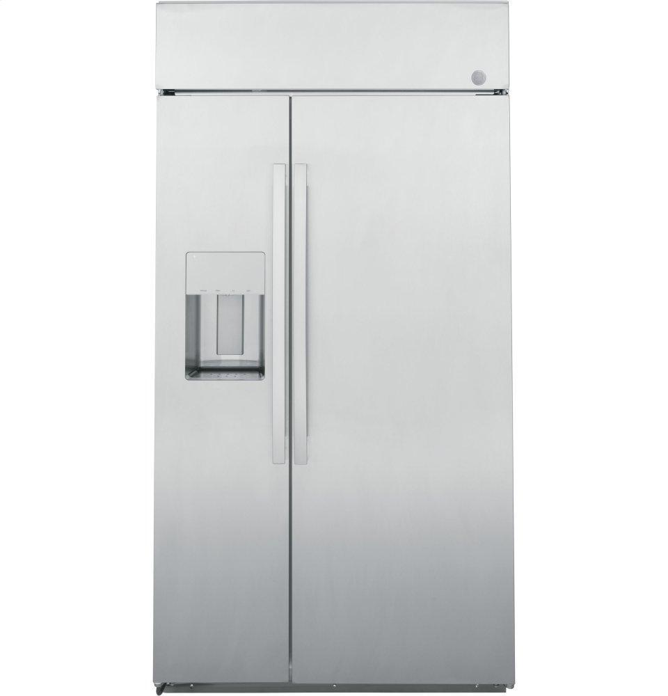 Ge Appliances PSB42YSRSS Ge Profile&#8482; Series 42" Smart Built-In Side-By-Side Refrigerator With Dispenser