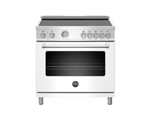 Bertazzoni MAST365INMBIE 36 Inch Induction Range, 5 Heating Zones, Electric Oven Bianco Matt