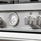 Bertazzoni MAS486GDFMBIV 48 Inch Dual Fuel Range, 6 Burners And Griddle, Electric Oven Bianco