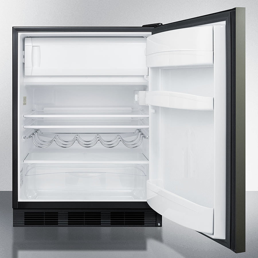 Summit CT663BKBIKSHH 24" Wide Built-In Refrigerator-Freezer