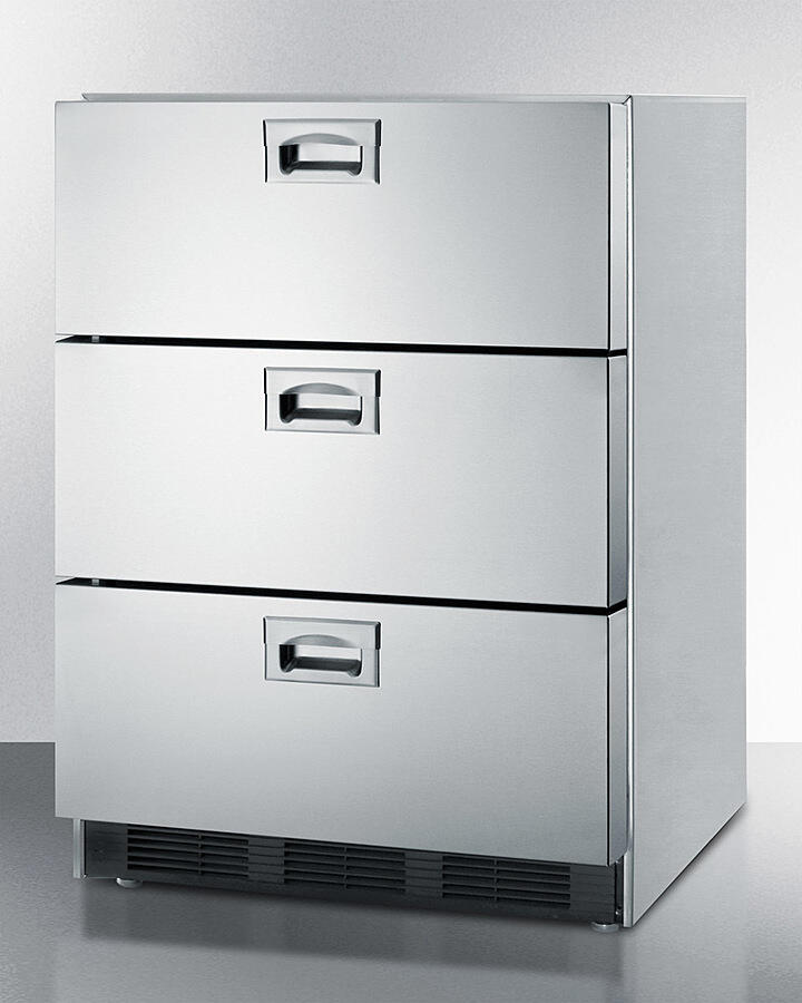 Summit SP6DBS7 24" Wide 3-Drawer All-Refrigerator