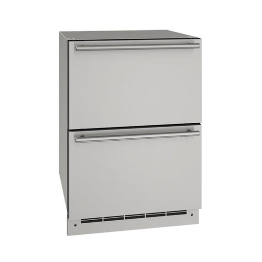 U-Line UODR124SS61A 24" Outdoor Refrigerator Drawers With Stainless Solid Finish (115 V/60 Hz Volts /60 Hz Hz)