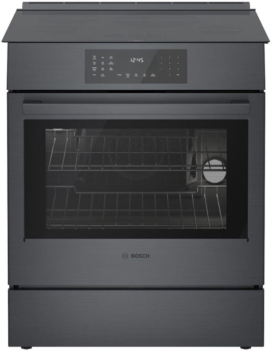 Bosch HII8047U 800 Series Induction Slide-In Range 30'' Black Stainless Steel Hii8047U