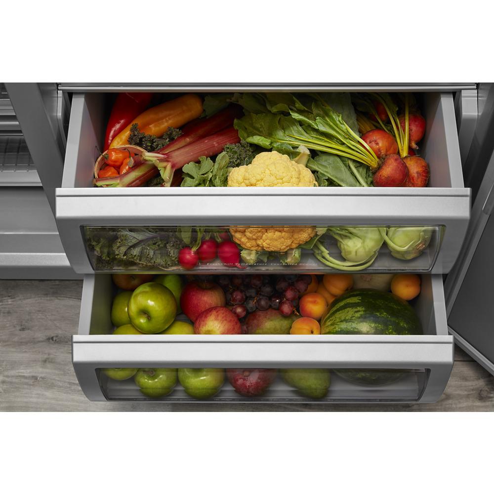 Kitchenaid KBSD708MSS 29.4 Cu. Ft. 48" Built-In Side-By-Side Refrigerator With Ice And Water Dispenser