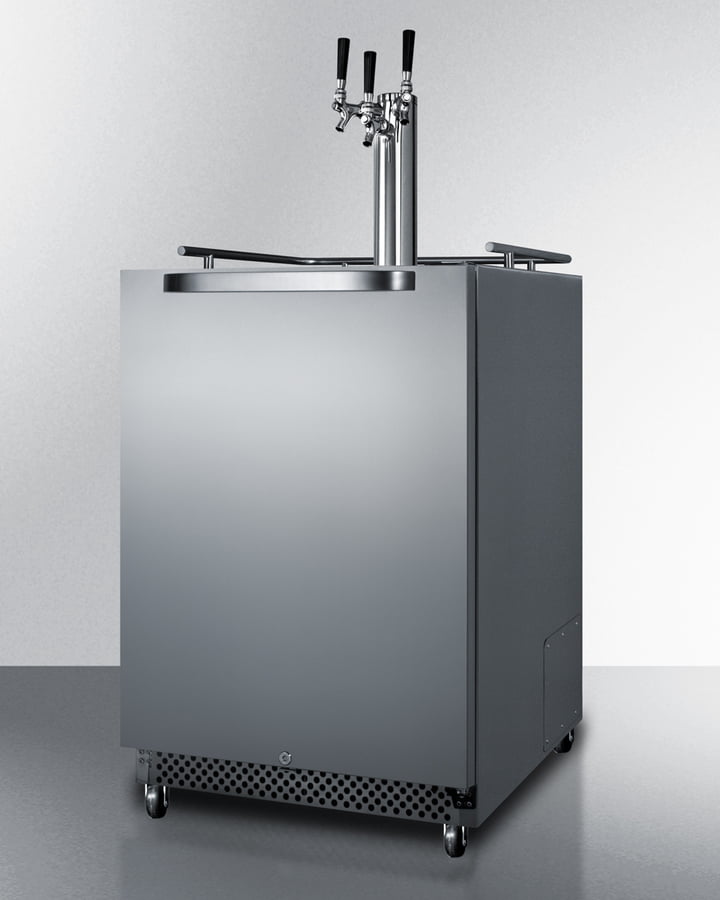 Summit SBC695OSTRIPLE 24" Wide Built-In Outdoor Kegerator