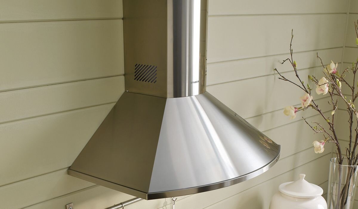 Faber TEND30SSV 30" Rounded Pyramid Wall Hood With Variable Air Management