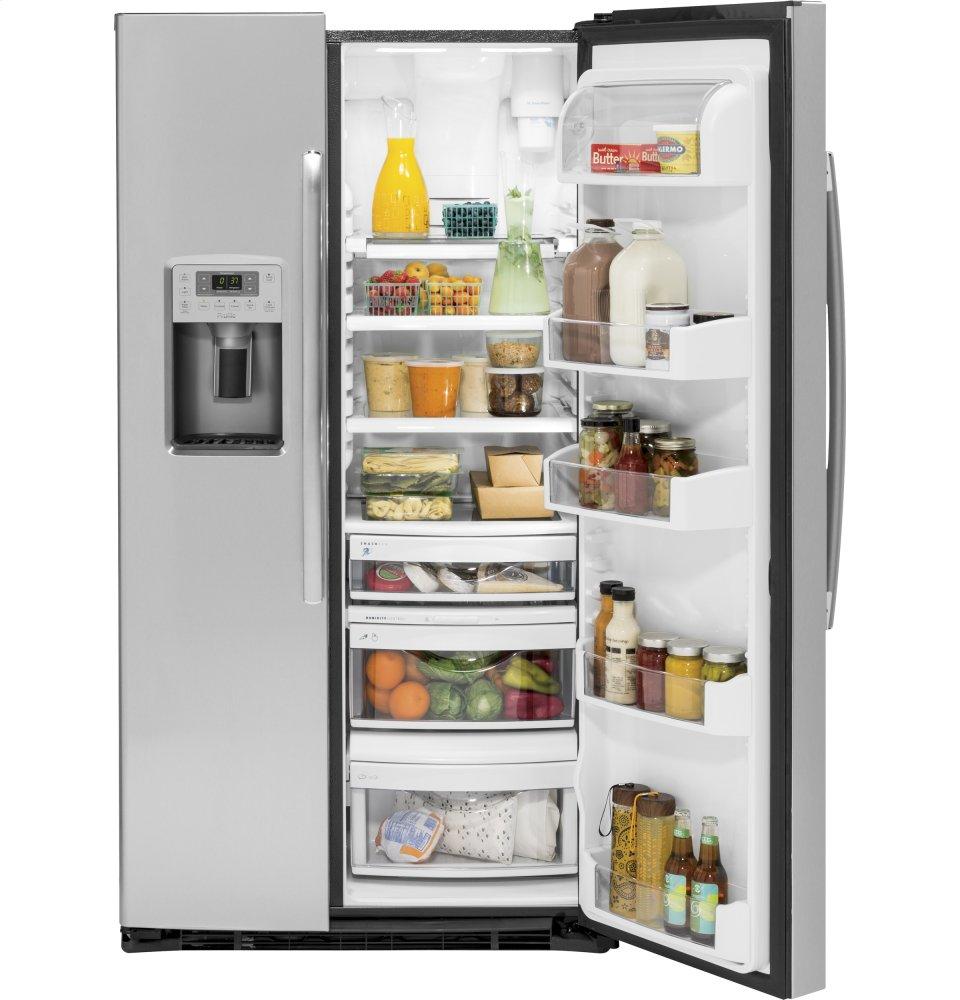 Ge Appliances PZS22MSKSS Ge Profile™ Series 21.9 Cu. Ft. Counter-Depth Side-By-Side Refrigerator