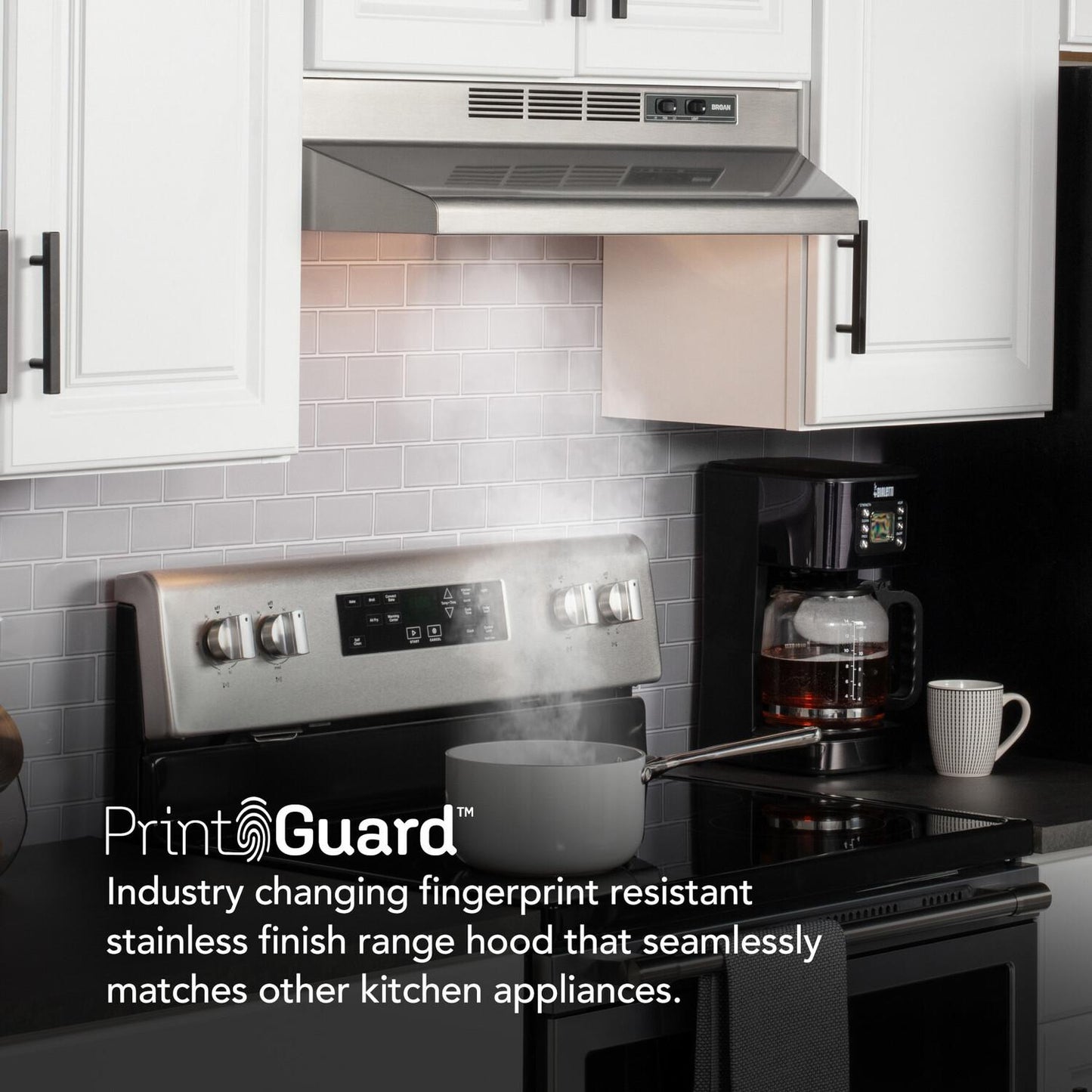 Broan BUEZ130SF Broan® 30-Inch Ductless Under-Cabinet Range Hood W/ Easy Install System, Stainless Finish