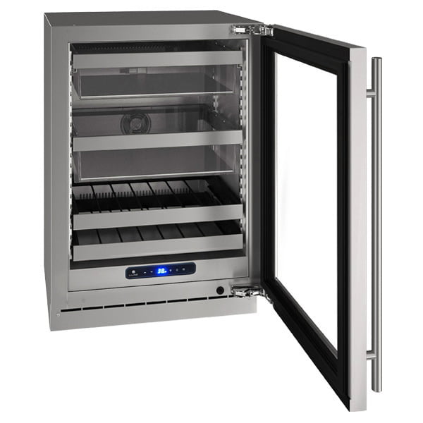 U-Line UHBV524SG51A Hbv524 24" Beverage Center With Stainless Frame Finish And Left-Hand Hinge Door Swing (115 V/60 Hz Volts /60 Hz Hz)