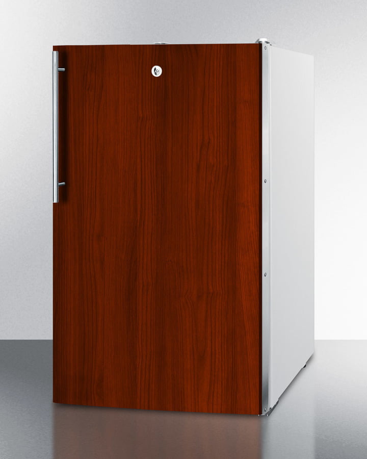 Summit FF511LBI7IFADA Commercially Listed 20" Wide Counter Height All-Refrigerator, Auto Defrost With A Lock And Integrated Door Frame For Full Overlay Panels