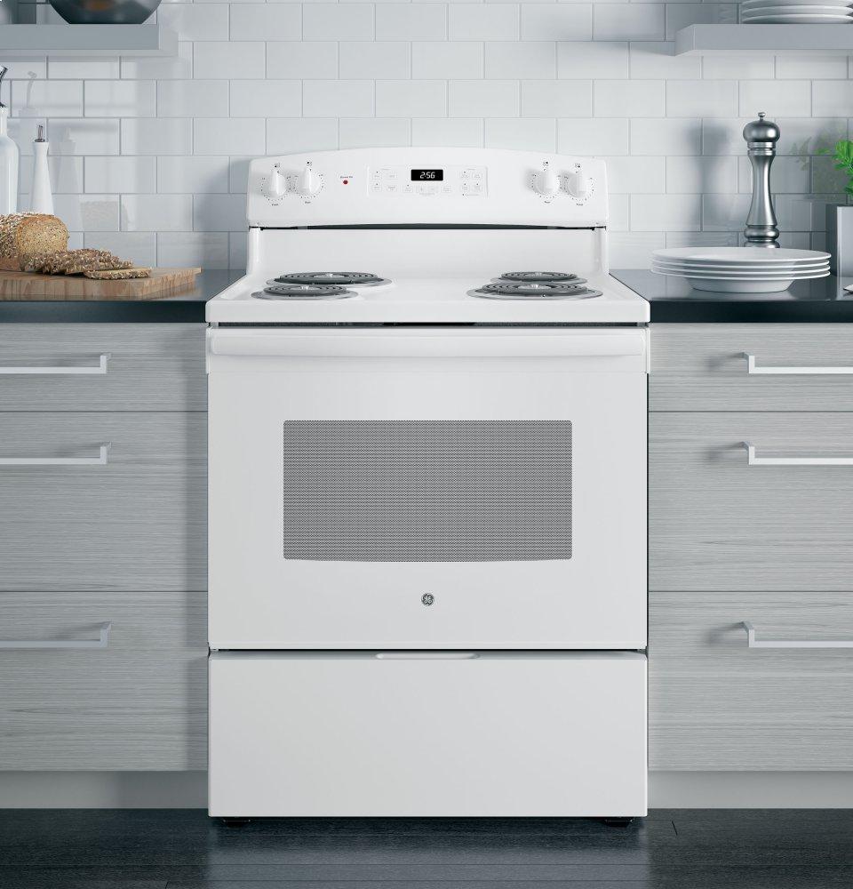 Ge Appliances JB256DMWW Ge® 30" Free-Standing Electric Range