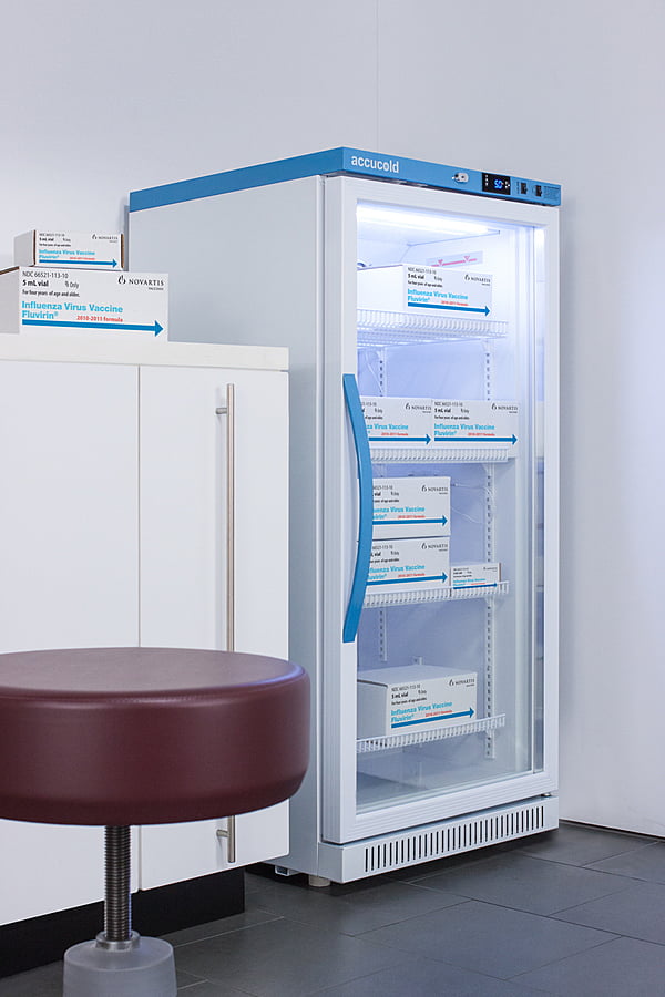 Summit ARG8PV Performance Series Pharma-Vac 8 Cu.Ft. Upright Glass Door Commercial All-Refrigerator For The Display And Refrigeration Of Vaccines