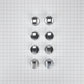 Whirlpool W10231704 Cooktop Burner Control Knob Kit, Stainless Steel