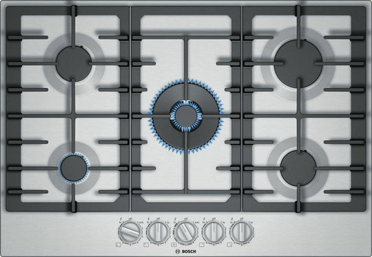 Bosch NGM8057UC 800 Series Gas Cooktop 30'' Stainless Steel Ngm8057Uc