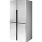 Haier QHE16HYPFS 16.4 Cu. Ft. Quad Door Refrigerator
