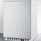 Summit SCFF52WXSSHH Frost-Free Built-In Undercounter All-Freezer For Residential Or Commercial Use, With Stainless Steel Door, Horizontal Handle, And White Cabinet
