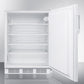 Summit AL750LBI Ada Compliant Built-In Undercounter All-Refrigerator For General Purpose Use, With Lock, Auto Defrost Operation And White Exterior