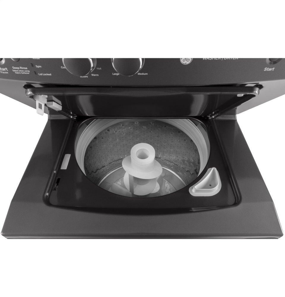 Ge Appliances GUD27ESPMDG Ge Unitized Spacemaker® 3.8 Cu. Ft. Capacity Washer With Stainless Steel Basket And 5.9 Cu. Ft. Capacity Electric Dryer