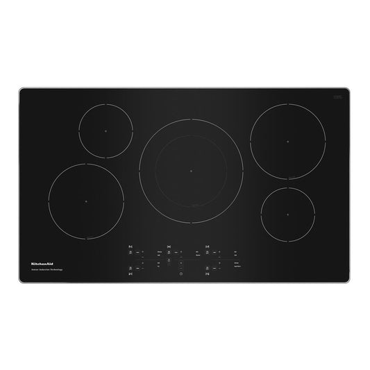 Kitchenaid KCIG556JSS 36-Inch 5-Element Sensor Induction Cooktop