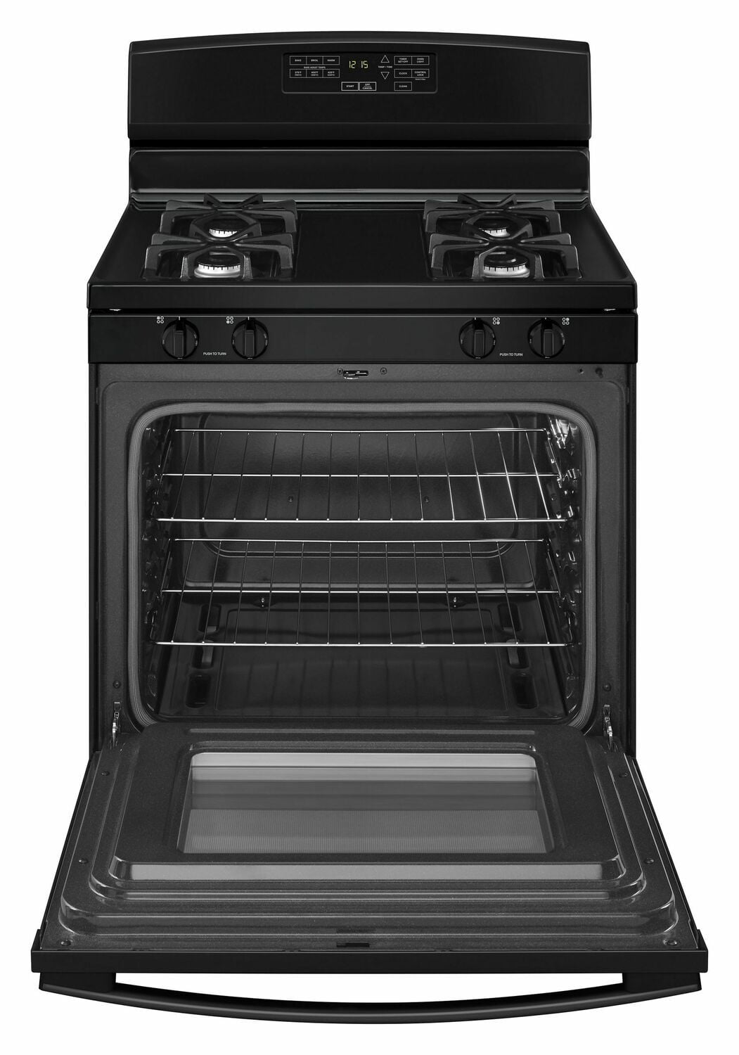 Amana AGR6603SFB 30-Inch Gas Range With Self-Clean Option - Black