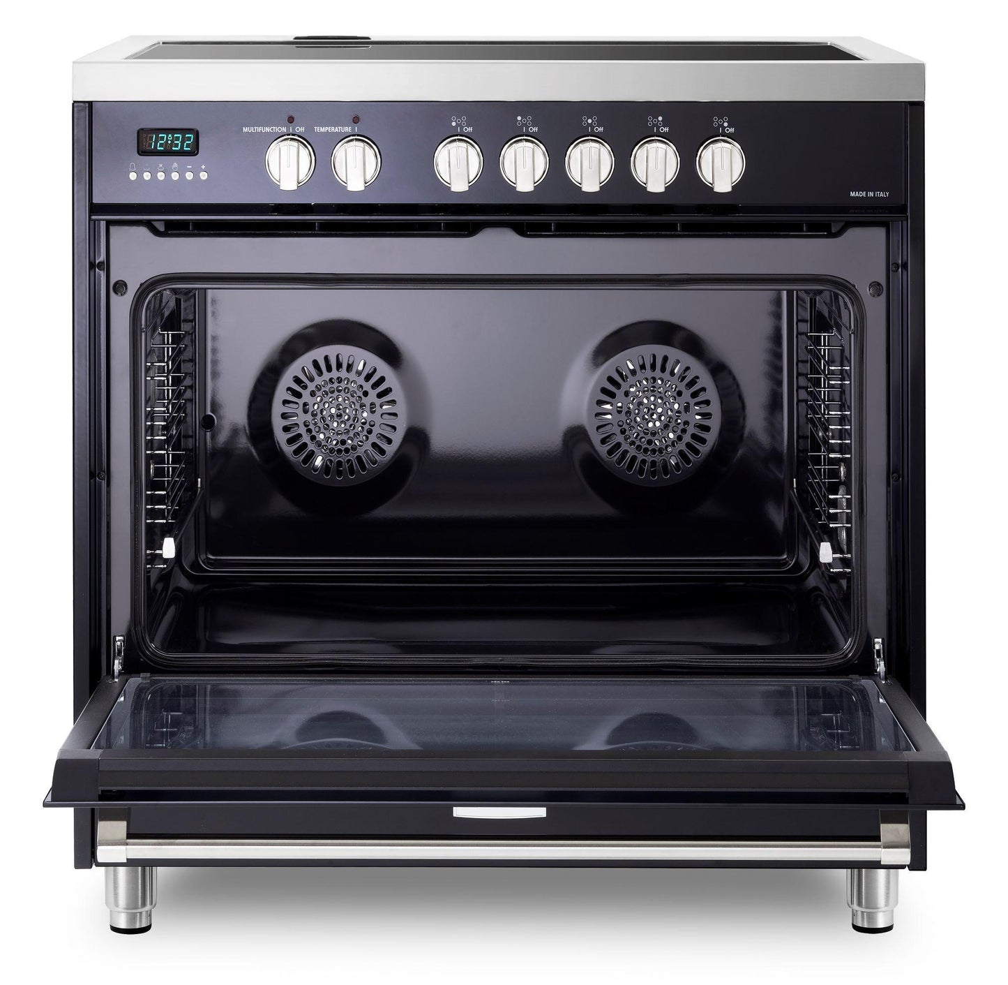 Verona VDFSIE365GB Designer 36" Induction Single Oven Range - Gloss Black