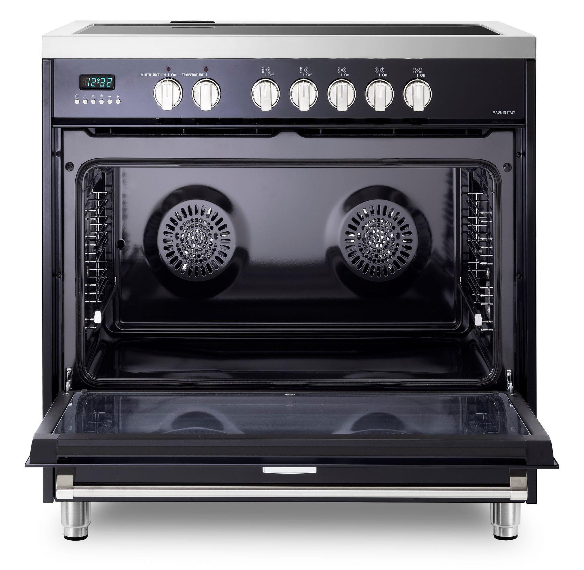 Verona VDFSIE365GB Designer 36" Induction Single Oven Range - Gloss Black