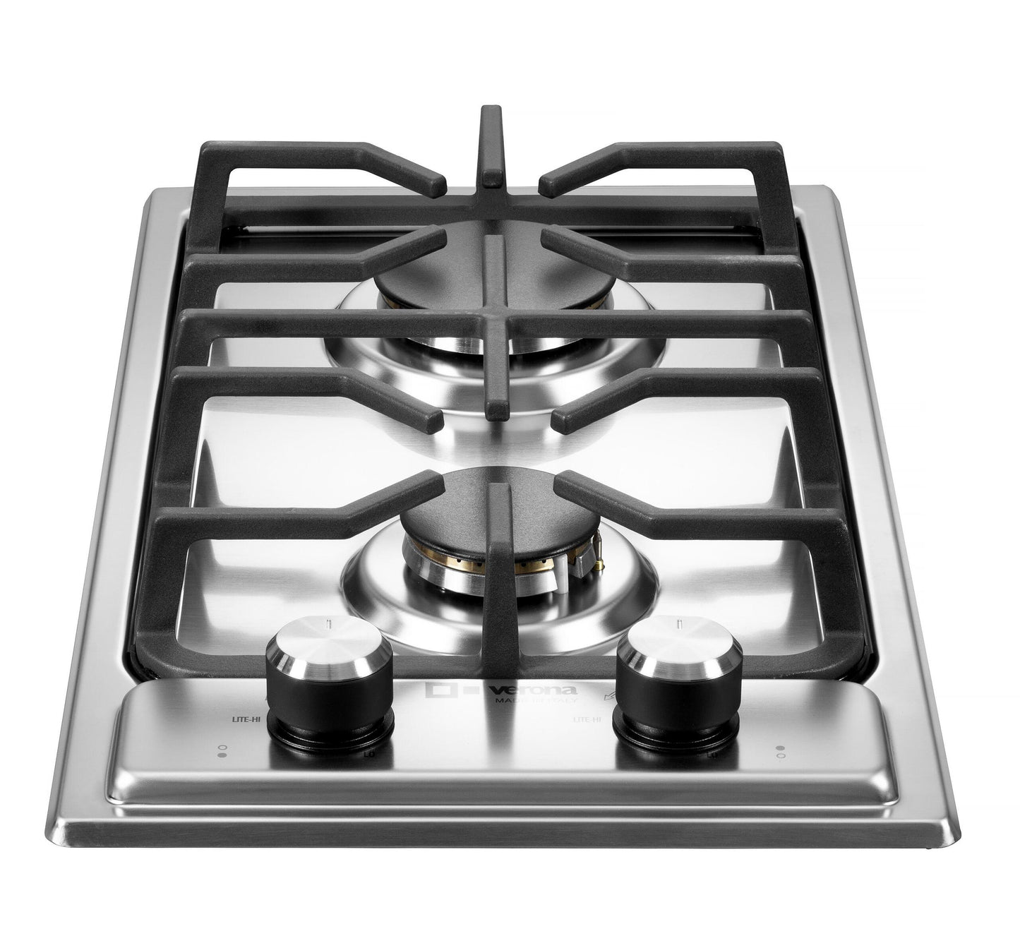 Verona VDGCT212FSS Verona 12" Designer Gas Cooktop - Brass Burners - Ss