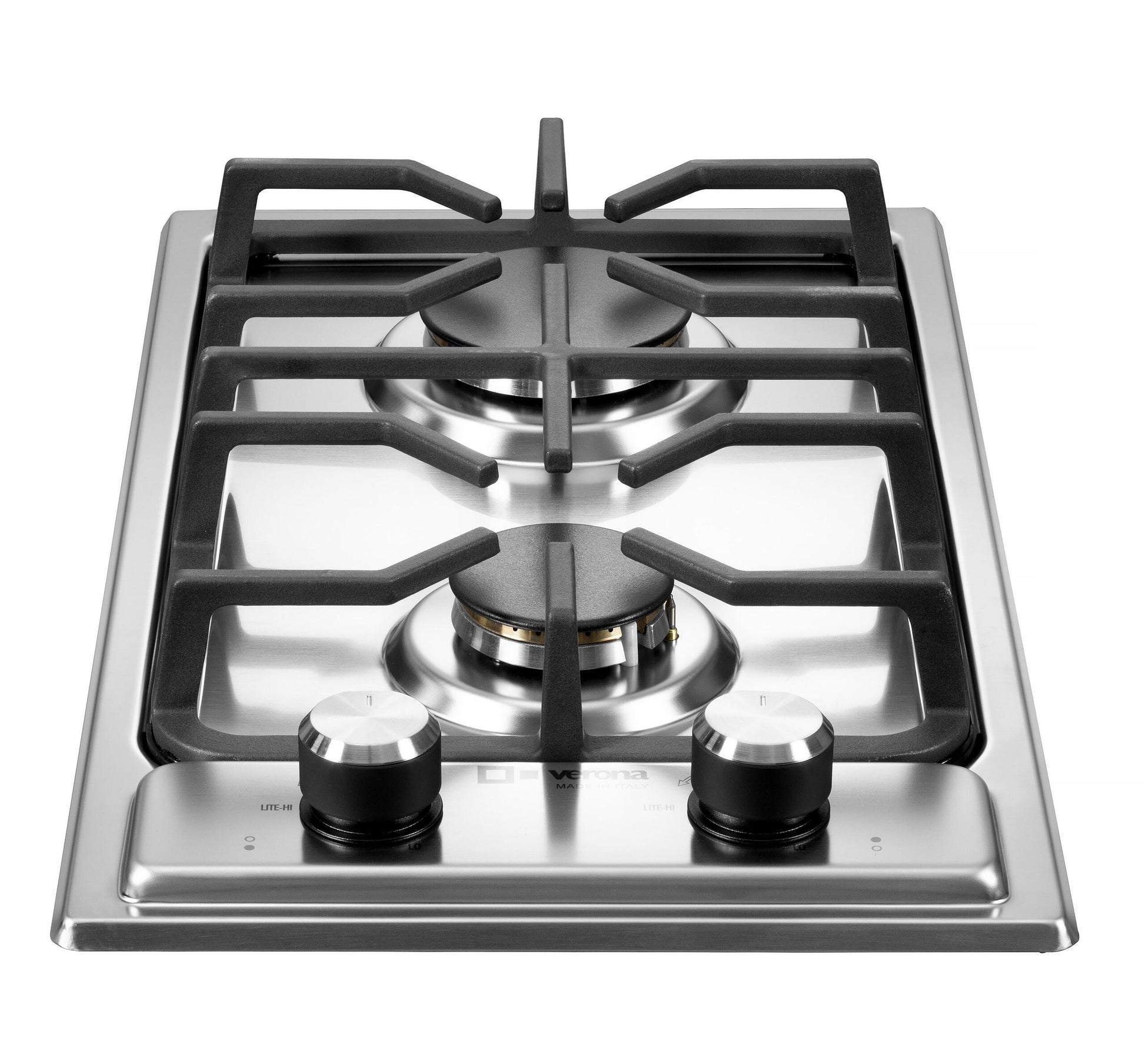 Verona VDGCT212FSS Verona 12" Designer Gas Cooktop - Brass Burners - Ss