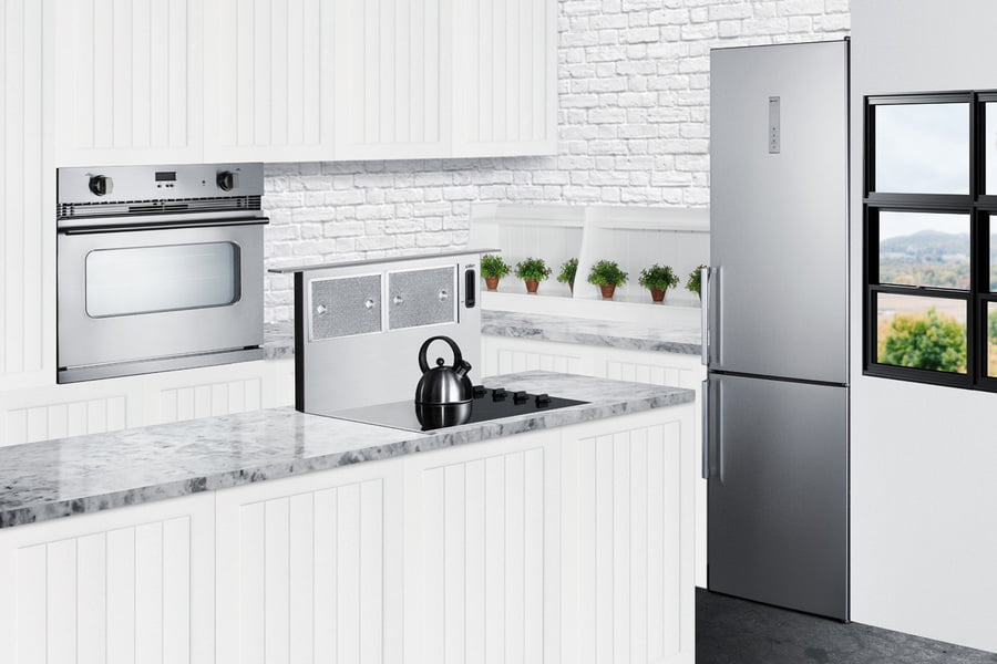 Summit FFBF192SS 24" Wide Bottom Freezer Refrigerator