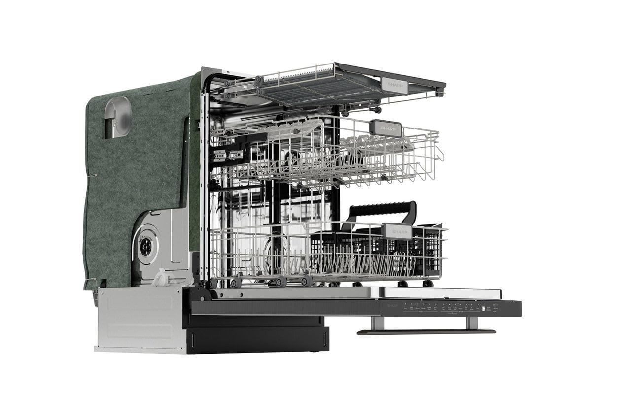 Sharp SDW6757ES Sharp 24 In. Slide-In Stainless Steel Dishwasher