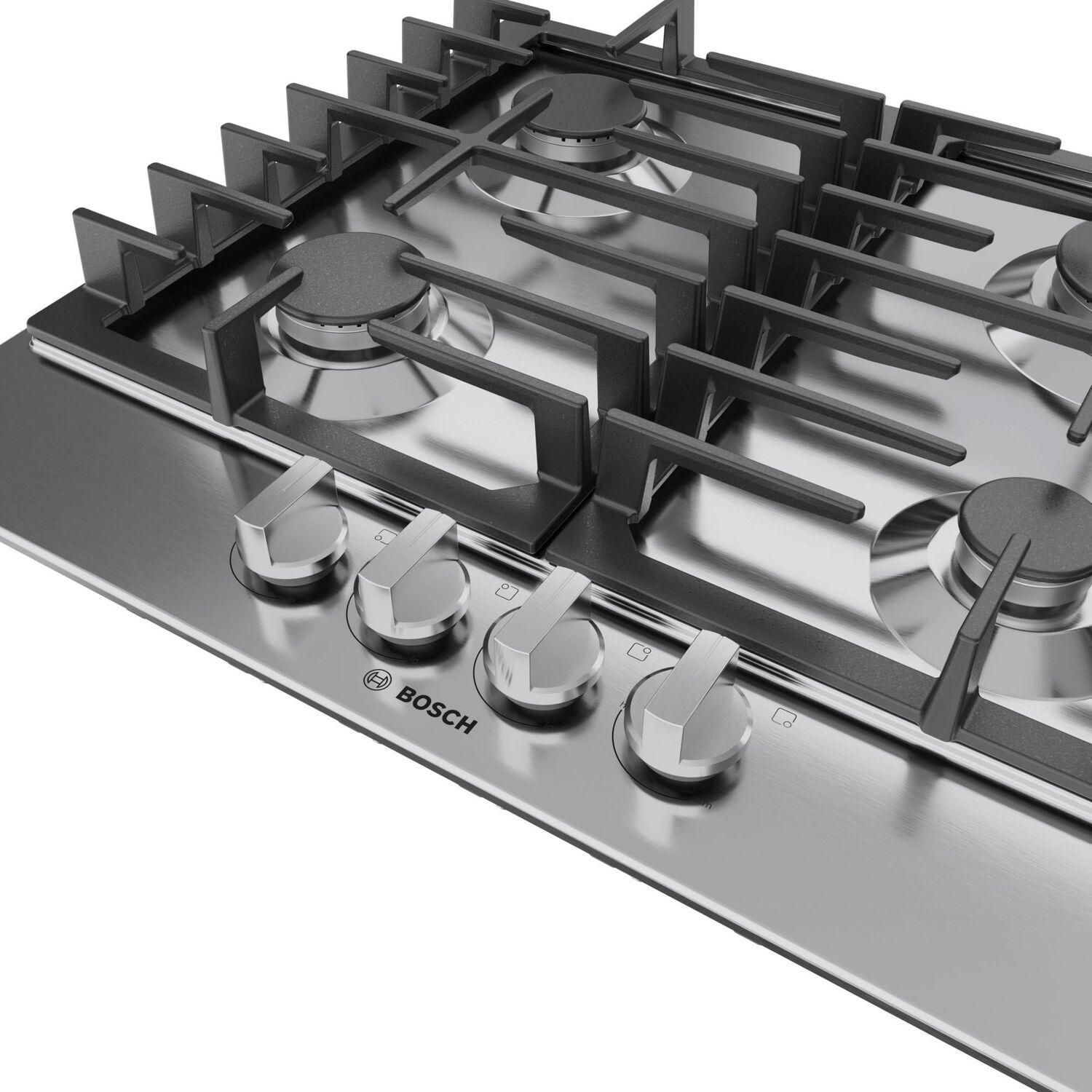 Bosch NGM3450UC 300 Series Gas Cooktop Stainless Steel