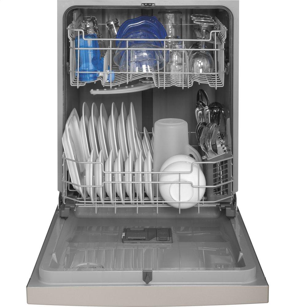 Ge Appliances GDF530PSMSS Ge® Front Control With Plastic Interior Dishwasher With Sanitize Cycle & Dry Boost