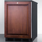 Summit FF7LBLKBIIF Commercially Listed Built-In Undercounter All-Refrigerator For General Purpose Use, Auto Defrost W/Panel-Ready Door, Lock, And Black Cabinet