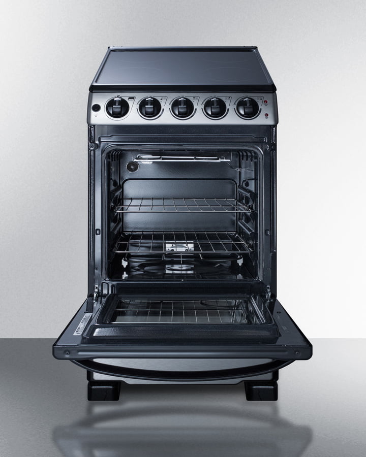 Summit REX2071SSRT 20" Wide Electric Smooth-Top Range
