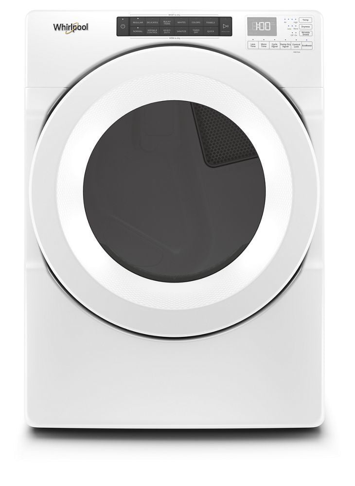 Whirlpool WGD560LHW 7.4 Cu.Ft Front Load Long Vent Gas Dryer With Intuitive Controls