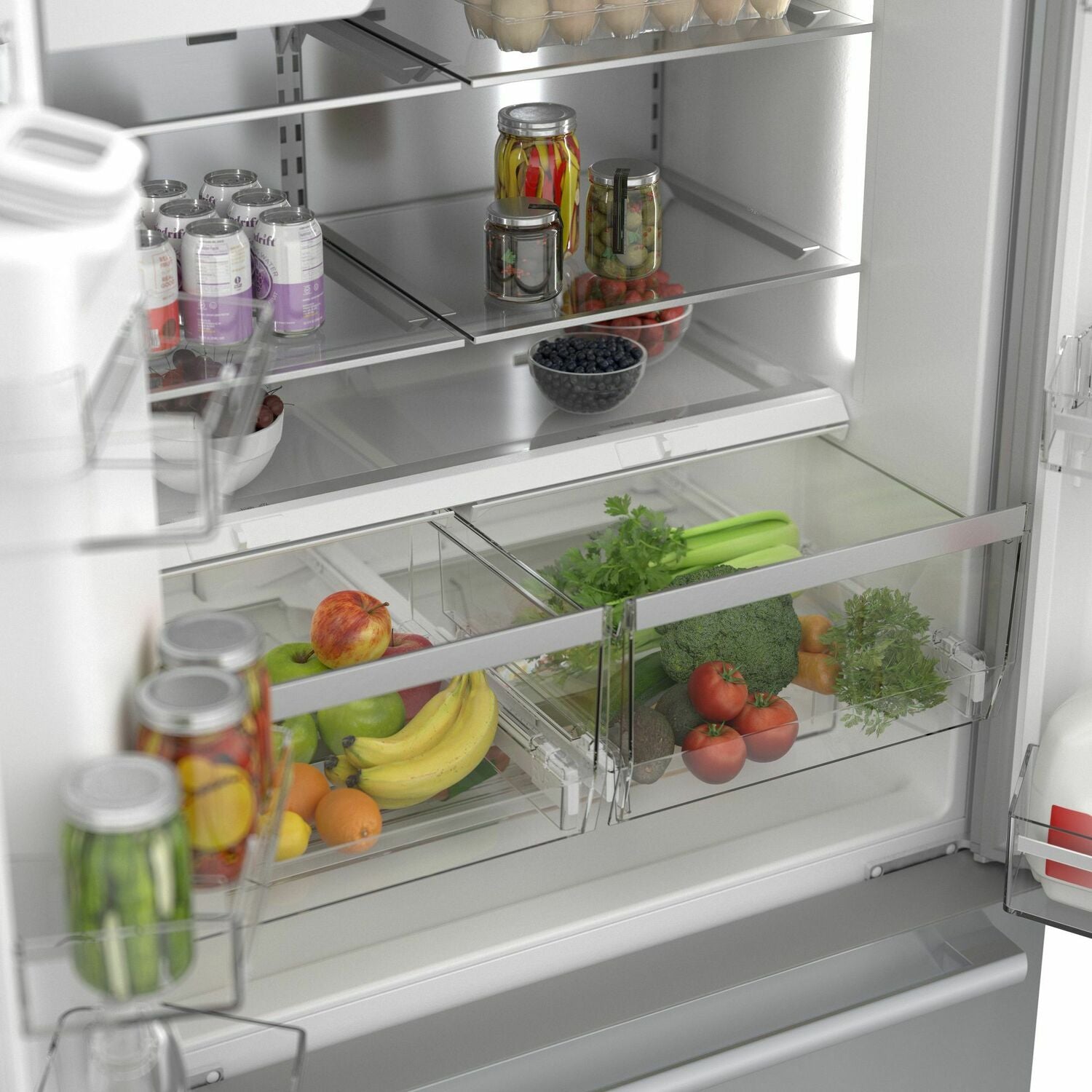 Bosch B36CD50SNS 500 Series French Door Bottom Mount Refrigerator 36'' Easy Clean Stainless Steel B36Cd50Sns