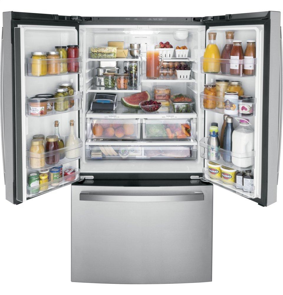 Ge Appliances GNE27JYMFS Ge® Energy Star® 27.0 Cu. Ft. Fingerprint Resistant French-Door Refrigerator
