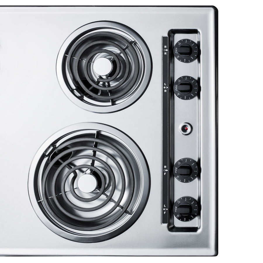 Summit ZEL05 30" Wide 230V 4-Burner Coil Cooktop