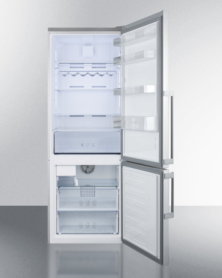 Summit FFBF287SSIM 28" Wide Bottom Freezer Refrigerator With Icemaker