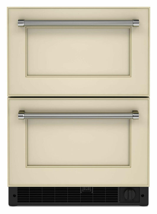 Kitchenaid KUDF204KPA 24" Panel-Ready Undercounter Double-Drawer Refrigerator/Freezer - Panel Ready Pa